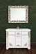 Водолей Мебель для ванной "Версаль 105" белая/золото, зеркало Версаль в раме – картинка-15